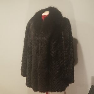 Real fur coat